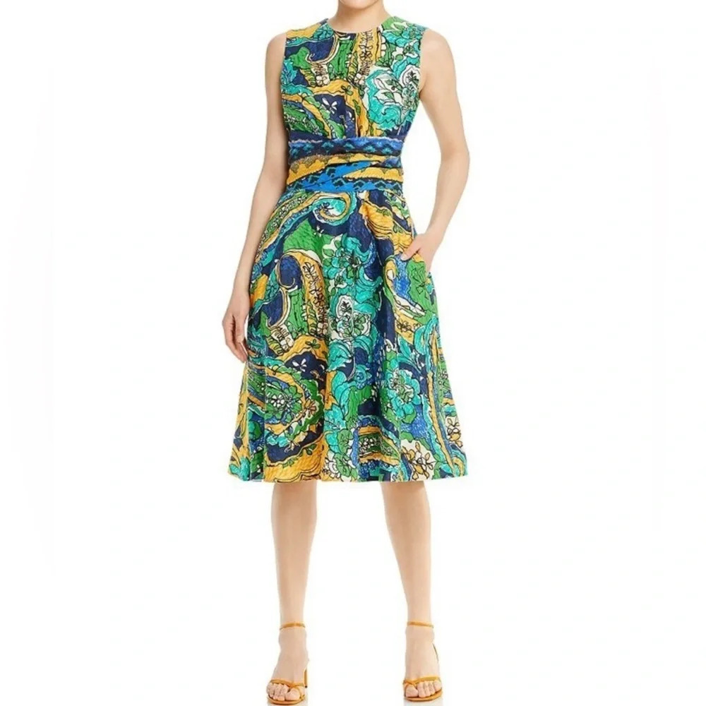 Kobi Halperin Sophie Linen Tie Waist Dress Size Small
